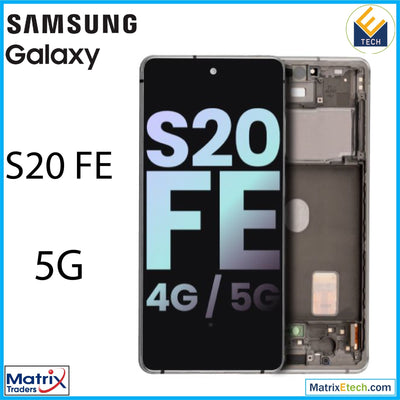 Samsung Galaxy S20 FE 5G OLED Assembly With Frame (Service Pack) - Matrix Traders