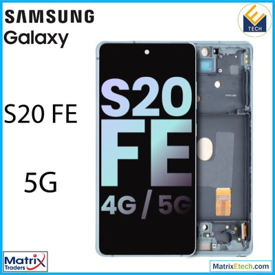 Samsung Galaxy S20 FE 5G OLED Assembly With Frame (Service Pack) - Matrix Traders