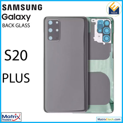 Samsung Galaxy S20 Plus Back Cover Glass With Camera Lens (Service Pack) - Matrix Traders