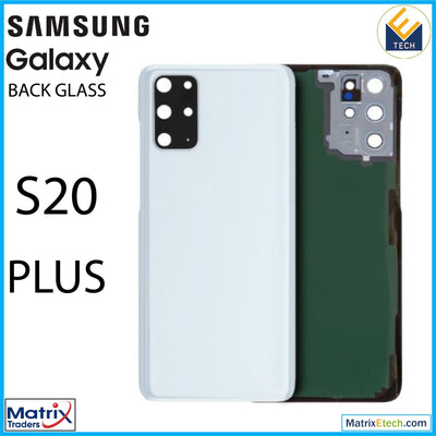 Samsung Galaxy S20 Plus Back Cover Glass With Camera Lens (Service Pack) - Matrix Traders