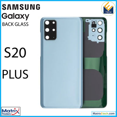 Samsung Galaxy S20 Plus Back Cover Glass With Camera Lens (Service Pack) - Matrix Traders