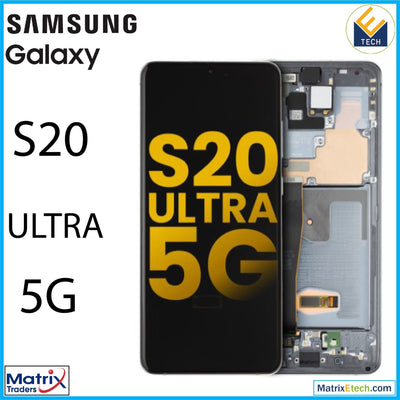 Samsung Galaxy S20 Ultra 5G OLED Assembly With Frame (Refurbished) - Matrix Traders