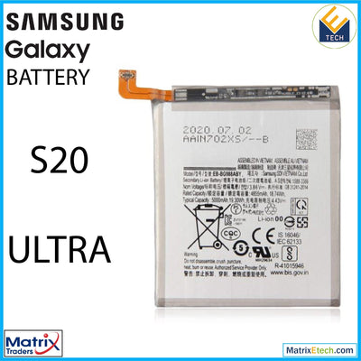 Samsung Galaxy S20 Ultra 5G Replacement Battery (Service Pack) EB - BG988ABY - Matrix Traders