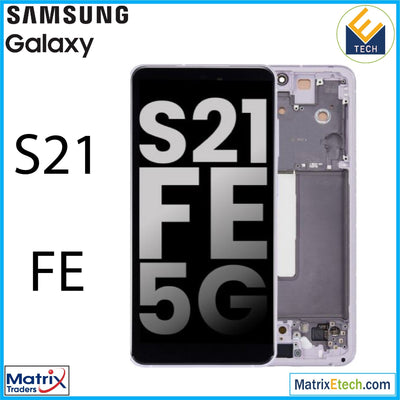 Samsung Galaxy S21 FE 5G OLED Assembly With Frame (Pull: Grade A) - Matrix Traders