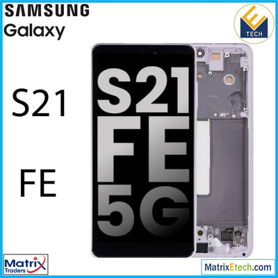 Samsung Galaxy S21 FE 5G OLED Assembly With Frame (Pull: Grade B/C) - Matrix Traders