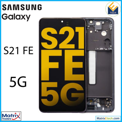 Samsung Galaxy S21 FE 5G OLED Assembly With Frame (Refurbished) - Matrix Traders