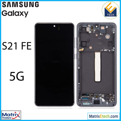 Samsung Galaxy S21 FE 5G OLED Assembly With Frame (Service Pack - Matrix Traders