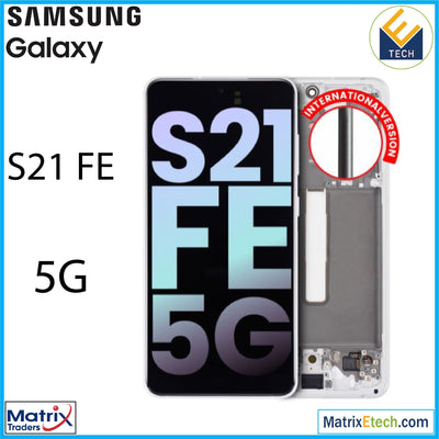 Samsung Galaxy S21 FE 5G OLED Assembly With Frame (Service Pack - Matrix Traders