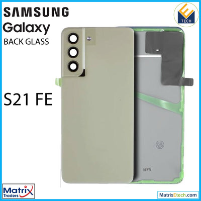 Samsung Galaxy S21 FE Back Cover Glass With Camera Lens (Service Pack) - Matrix Traders