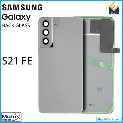 Samsung Galaxy S21 FE Back Cover Glass With Camera Lens (Service Pack) - Matrix Traders