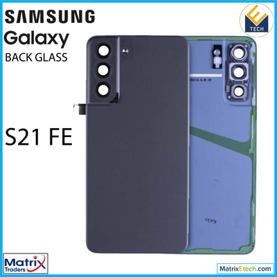 Samsung Galaxy S21 FE Back Cover Glass With Camera Lens (Service Pack) - Matrix Traders