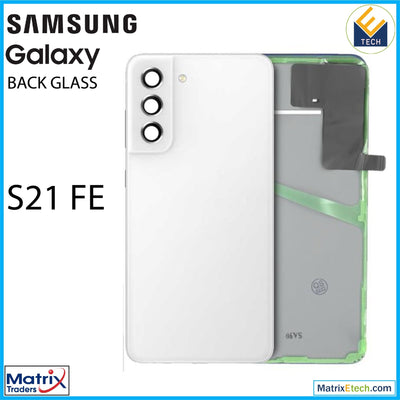 Samsung Galaxy S21 FE Back Cover Glass With Camera Lens (Service Pack) - Matrix Traders