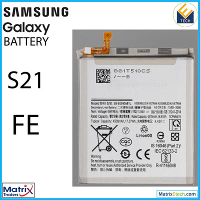 Samsung Galaxy S21 FE Replacement Battery (EB - BG990ABY) - Matrix Traders