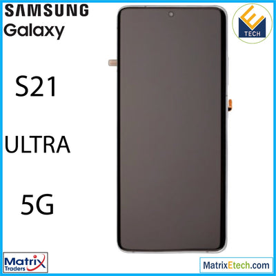 Samsung Galaxy S21 Ultra 5G OLED Assembly With Frame (Service Pack) - Matrix Traders