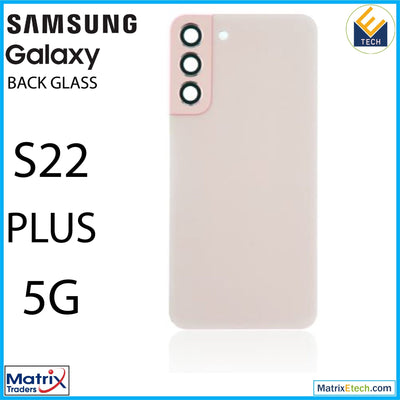 Samsung Galaxy S22 Plus 5G Back Cover Glass With Camera Lens (Aftermarket Plus) - Matrix Traders