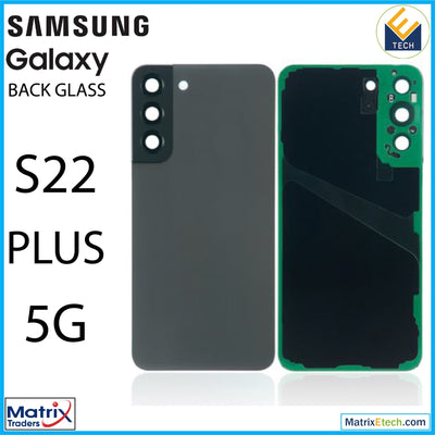 Samsung Galaxy S22 Plus 5G Back Cover Glass With Camera Lens (Aftermarket Plus) - Matrix Traders