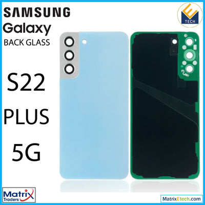 Samsung Galaxy S22 Plus 5G Back Cover Glass With Camera Lens (Aftermarket Plus) - Matrix Traders