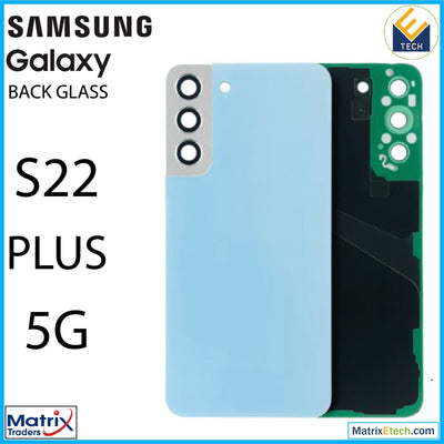 Samsung Galaxy S22 Plus 5G Back Cover Glass With Camera Lens (Aftermarket Plus) - Matrix Traders