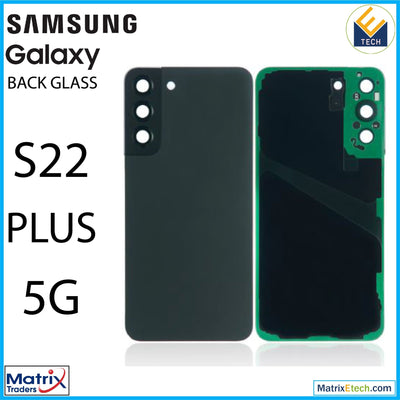 Samsung Galaxy S22 Plus 5G Back Cover Glass With Camera Lens (Aftermarket Plus) - Matrix Traders