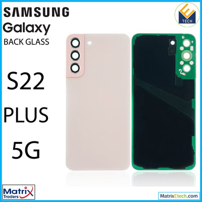 Samsung Galaxy S22 Plus 5G Back Cover Glass With Camera Lens (Aftermarket Plus) - Matrix Traders