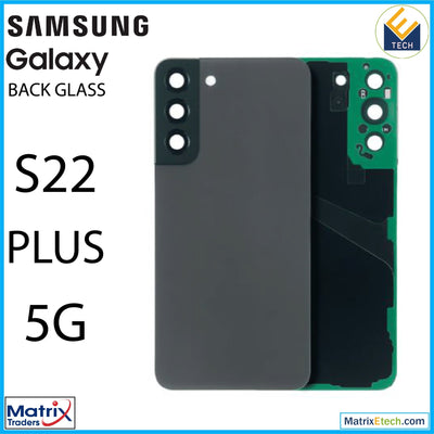 Samsung Galaxy S22 Plus 5G Back Cover Glass With Camera Lens (Aftermarket Plus) - Matrix Traders