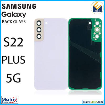 Samsung Galaxy S22 Plus 5G Back Cover Glass With Camera Lens (Aftermarket Plus) - Matrix Traders