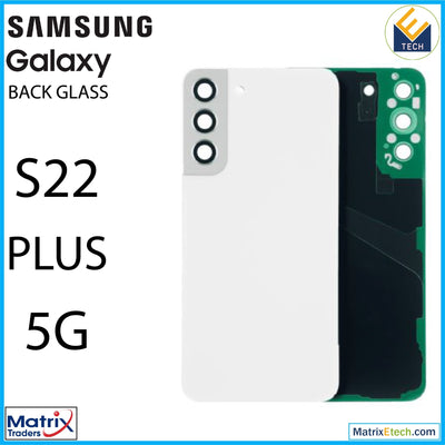 Samsung Galaxy S22 Plus 5G Back Cover Glass With Camera Lens (Aftermarket Plus) - Matrix Traders