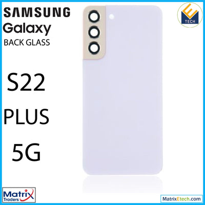 Samsung Galaxy S22 Plus 5G Back Cover Glass With Camera Lens (Aftermarket Plus) - Matrix Traders