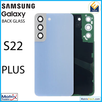 Samsung Galaxy S22 Plus Back Cover Glass With Camera Lens (Service Pack) - Matrix Traders