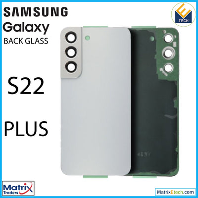 Samsung Galaxy S22 Plus Back Cover Glass With Camera Lens (Service Pack) - Matrix Traders