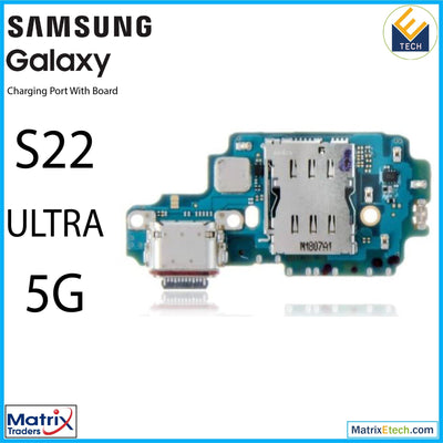 Samsung Galaxy S22 Ultra 5G Charging Port Board With Sim Card Reader - Matrix Traders