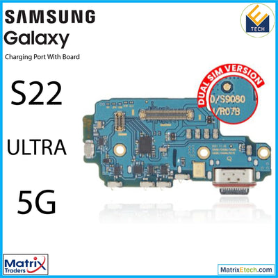 Samsung Galaxy S22 Ultra 5G Charging Port Board With Sim Card Reader - Matrix Traders