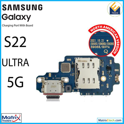 Samsung Galaxy S22 Ultra 5G Charging Port Board With Sim Card Reader - Matrix Traders