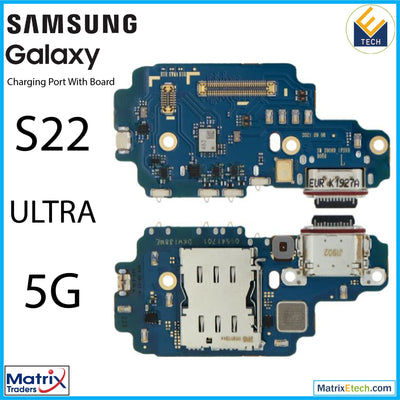 Samsung Galaxy S22 Ultra 5G Charging Port Board With Sim Card Reader - Matrix Traders