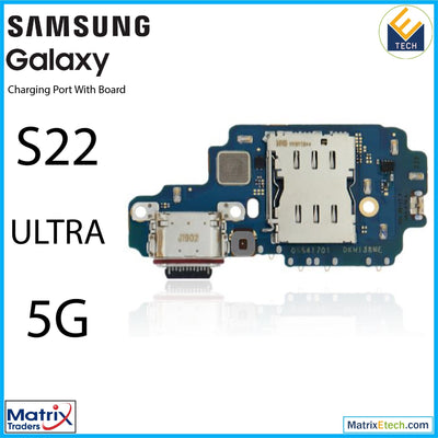 Samsung Galaxy S22 Ultra 5G Charging Port Board With Sim Card Reader - Matrix Traders