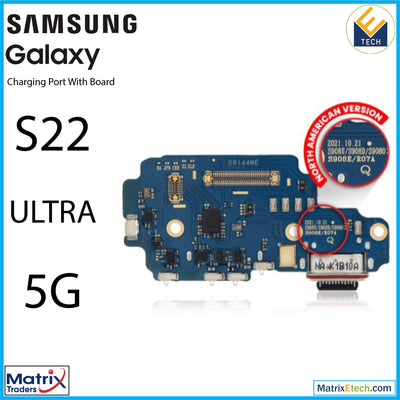 Samsung Galaxy S22 Ultra 5G Charging Port Board With Sim Card Reader (US Version) - Matrix Traders