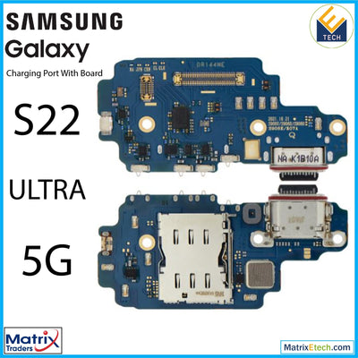 Samsung Galaxy S22 Ultra 5G Charging Port Board With Sim Card Reader (US Version) - Matrix Traders