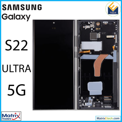 Samsung Galaxy S22 Ultra 5G OLED Assembly With Frame - Matrix Traders