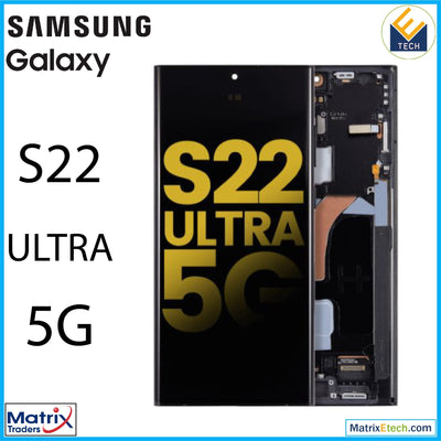 Samsung Galaxy S22 Ultra 5G OLED Assembly With Frame - Matrix Traders