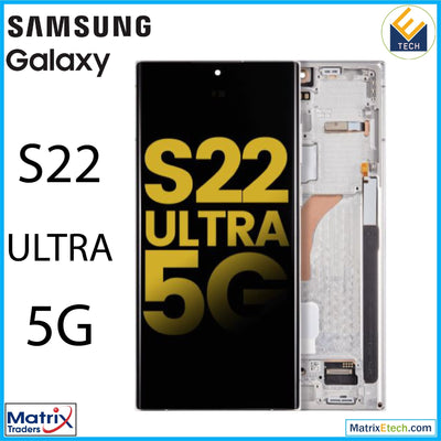 Samsung Galaxy S22 Ultra 5G OLED Assembly With Frame - Matrix Traders