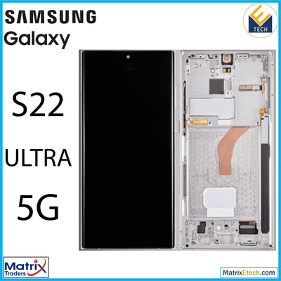 Samsung Galaxy S22 Ultra 5G OLED Assembly With Frame - Matrix Traders