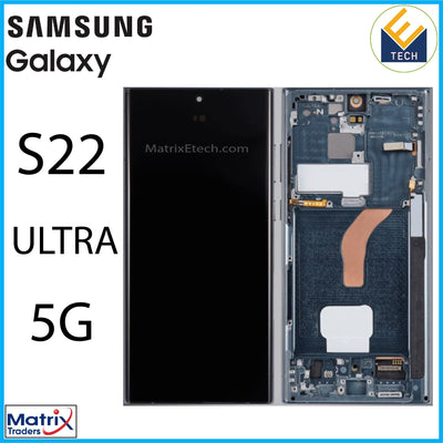 Samsung Galaxy S22 Ultra 5G OLED Assembly With Frame - Matrix Traders