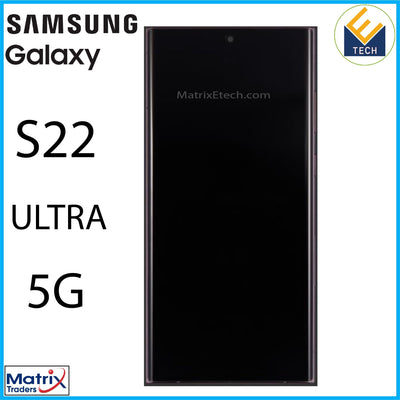 Samsung Galaxy S22 Ultra 5G OLED Assembly With Frame - Matrix Traders