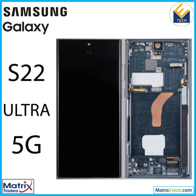 Samsung Galaxy S22 Ultra 5G OLED Assembly With Frame (Refurbished) - Matrix Traders