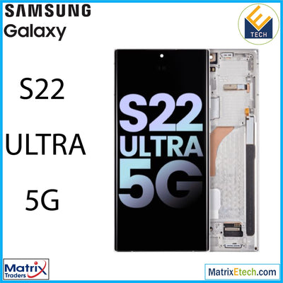 Samsung Galaxy S22 Ultra 5G OLED Assembly With Frame (Service Pack) - Matrix Traders