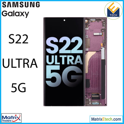 Samsung Galaxy S22 Ultra 5G OLED Assembly With Frame (Service Pack) - Matrix Traders