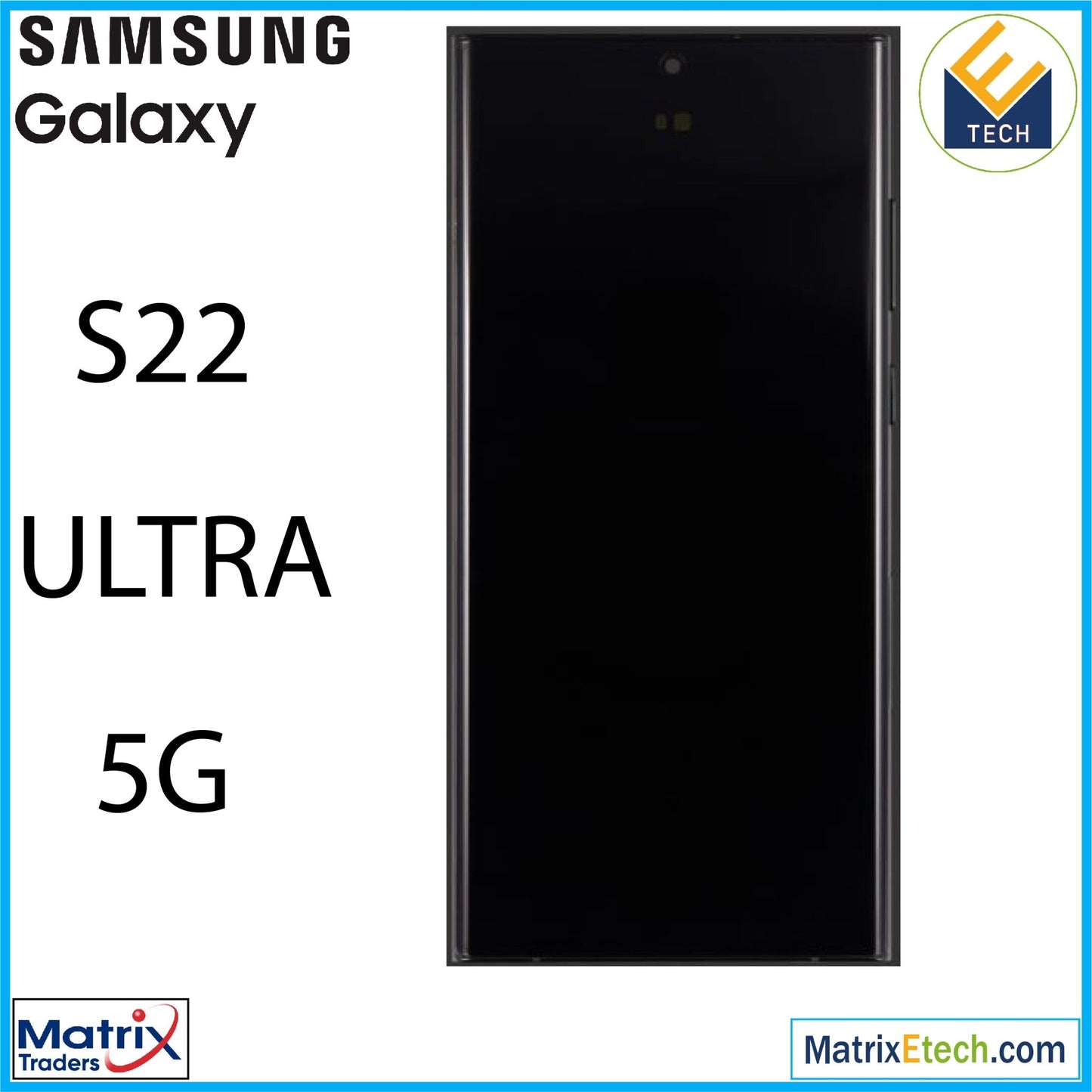 Samsung Galaxy S22 Ultra 5G OLED Assembly With Frame (Service Pack) - Matrix Traders