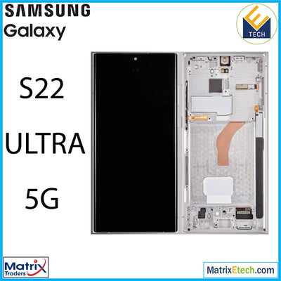 Samsung Galaxy S22 Ultra 5G OLED Assembly With Frame (Service Pack) - Matrix Traders