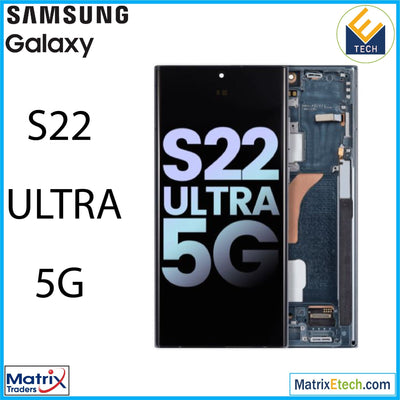 Samsung Galaxy S22 Ultra 5G OLED Assembly With Frame (Service Pack) - Matrix Traders