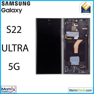 Samsung Galaxy S22 Ultra 5G OLED Assembly With Frame (Service Pack) - Matrix Traders